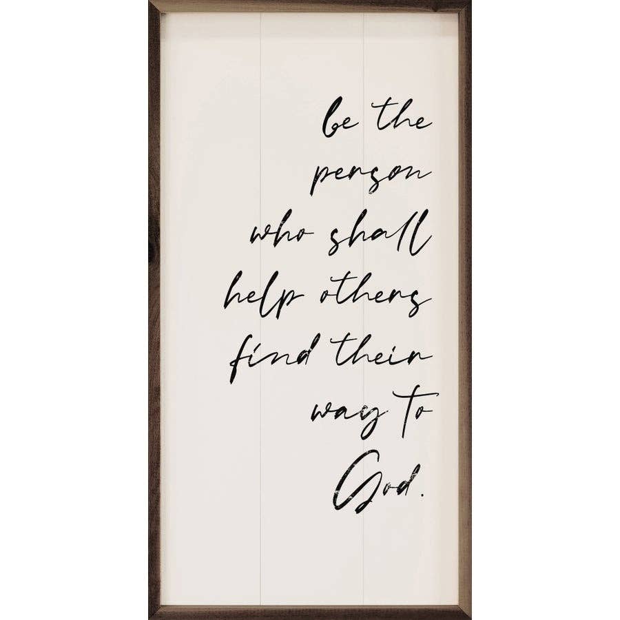 Be The Person White: 8 x 16 x 1.5