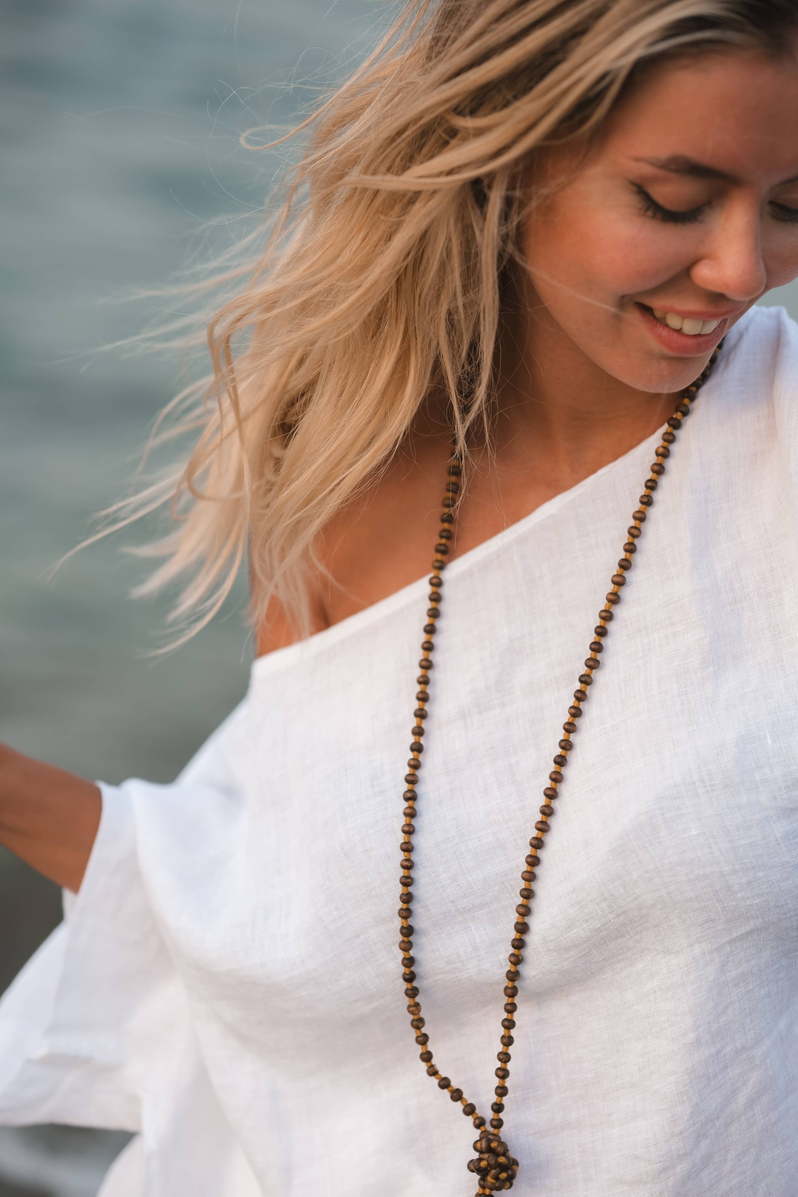 Pure Linen White Top: White