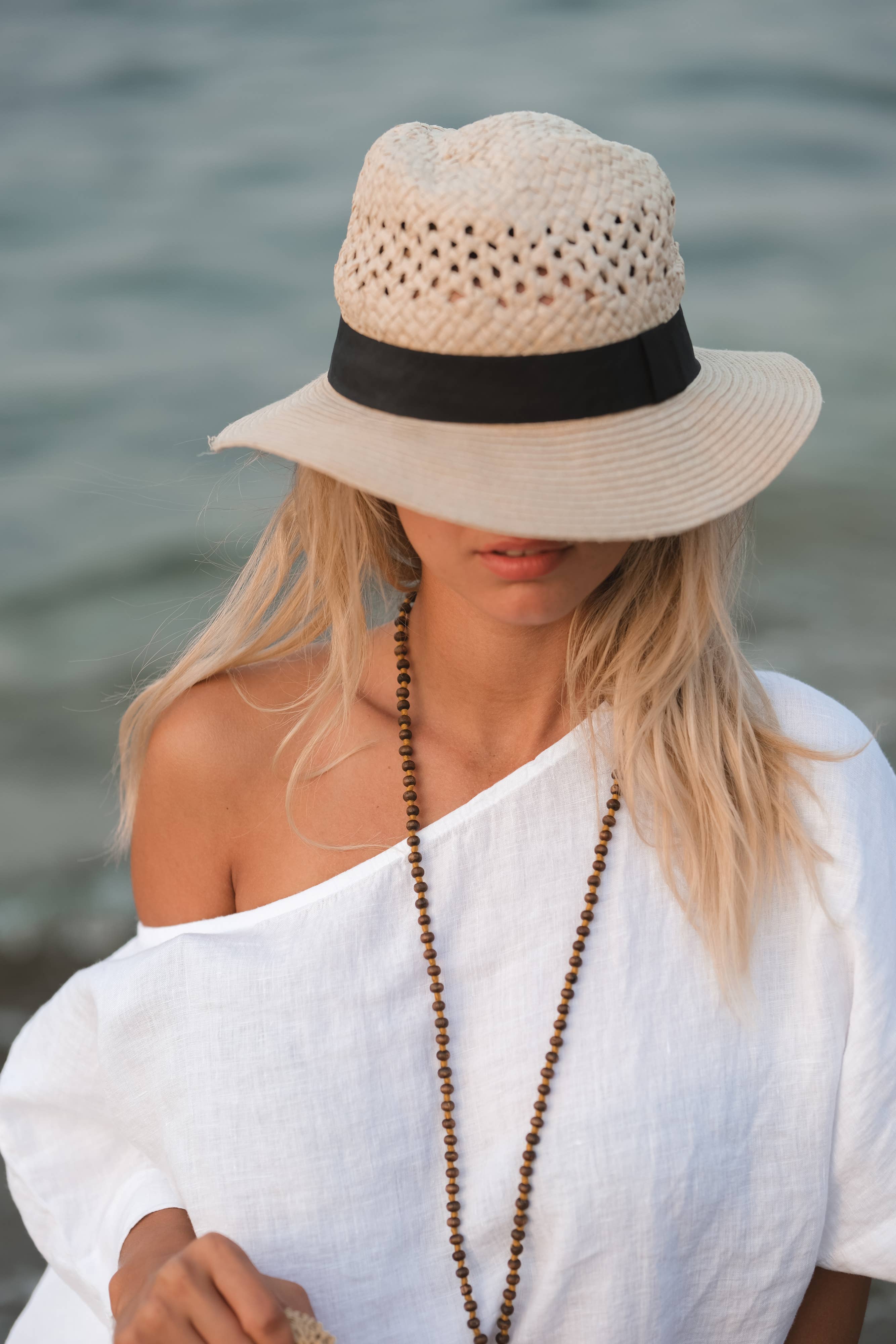 Pure Linen White Top: White