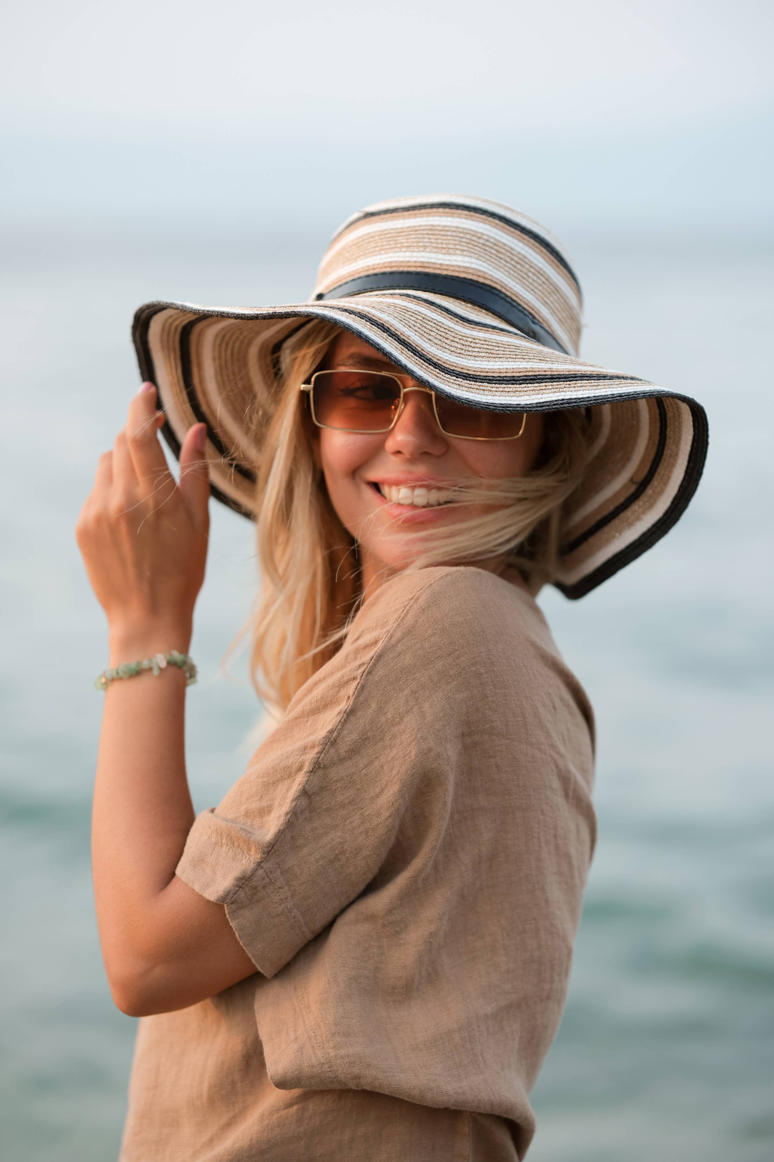 Pure Linen White Top: White