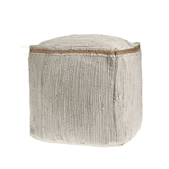 The Coastal Pouf — Natural Cotton &amp; Jute