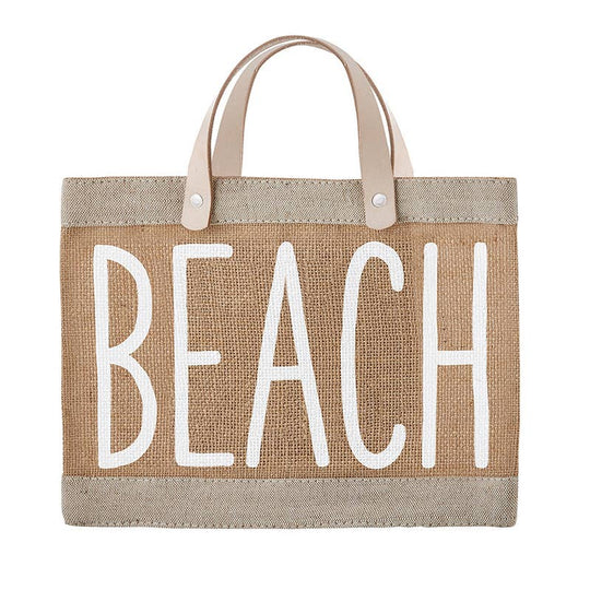 The Mini Jute Tote - Beach